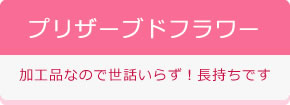 プリザーブドフラワー 加工品なので世話いらず！長持ちです